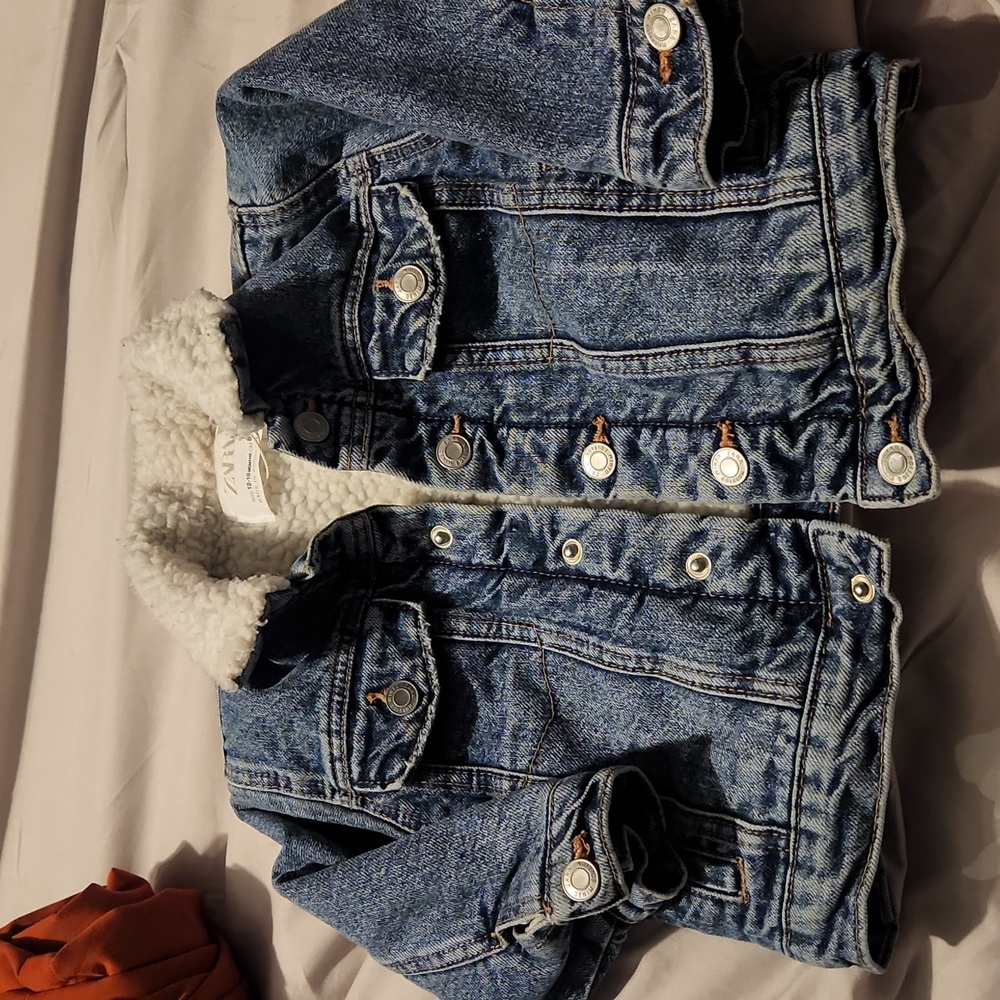 Zara jean shearling jacket 12/18mnths